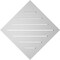 Ekena Millwork Diamond Surface Mount PVC Gable Vent: Non-Functional, w/ 2"W x 1-1/2"P Brickmould Frame, 26"W x 26"H GVPDI26X2602SN - alternate 5